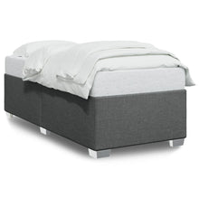 Bedframe stof donkergrijs 80x200 cm