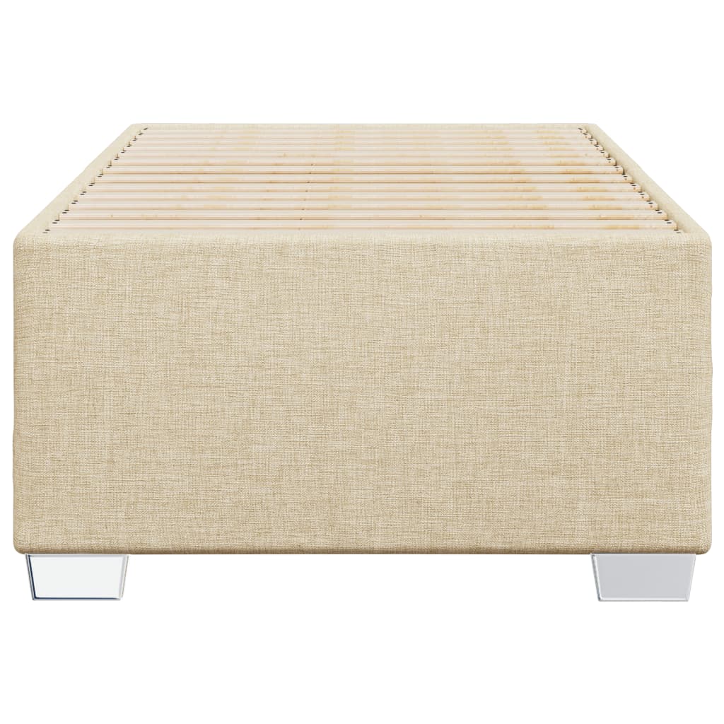 Bedframe stof crème 80x200 cm