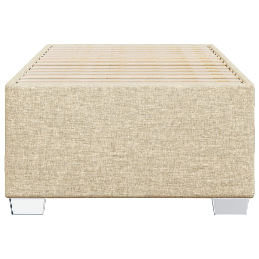 Bedframe stof crème 80x200 cm