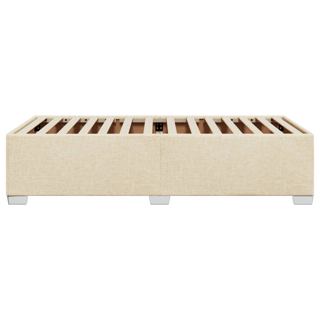 Bedframe stof crème 80x200 cm