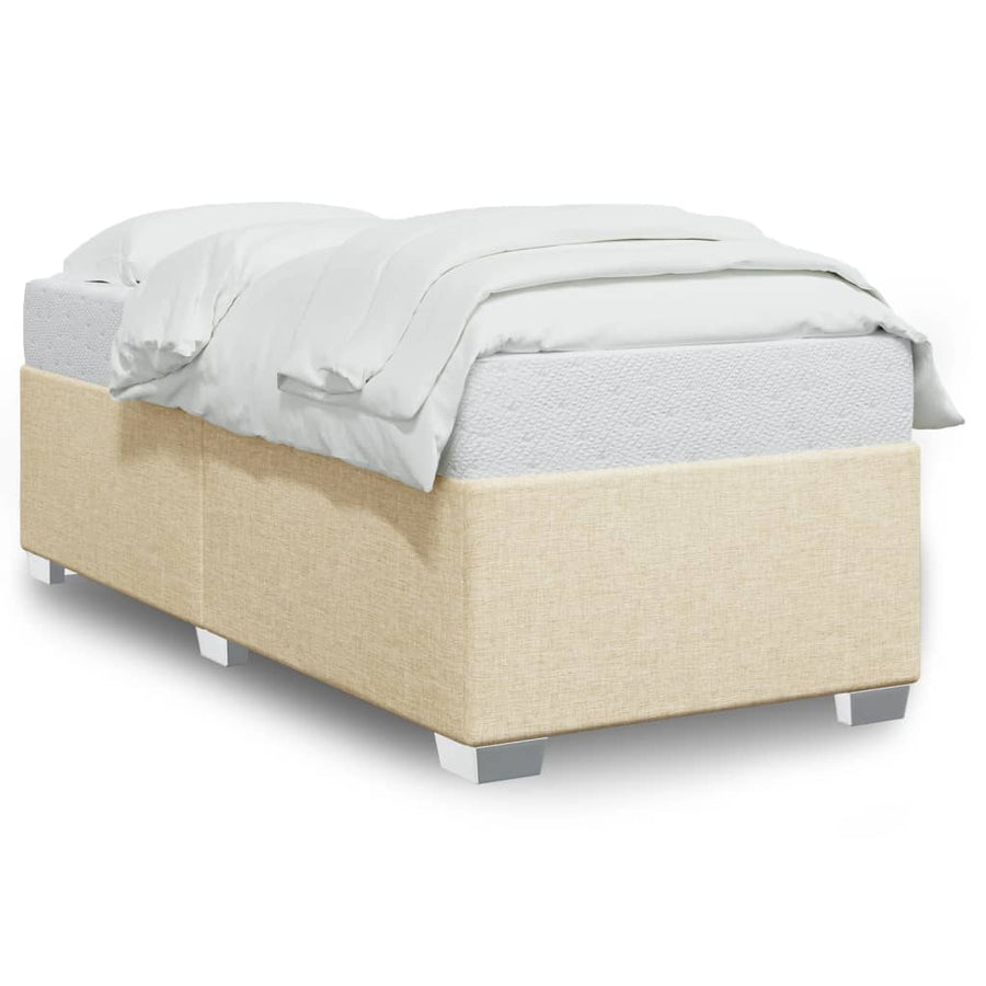 Bedframe stof crème 80x200 cm