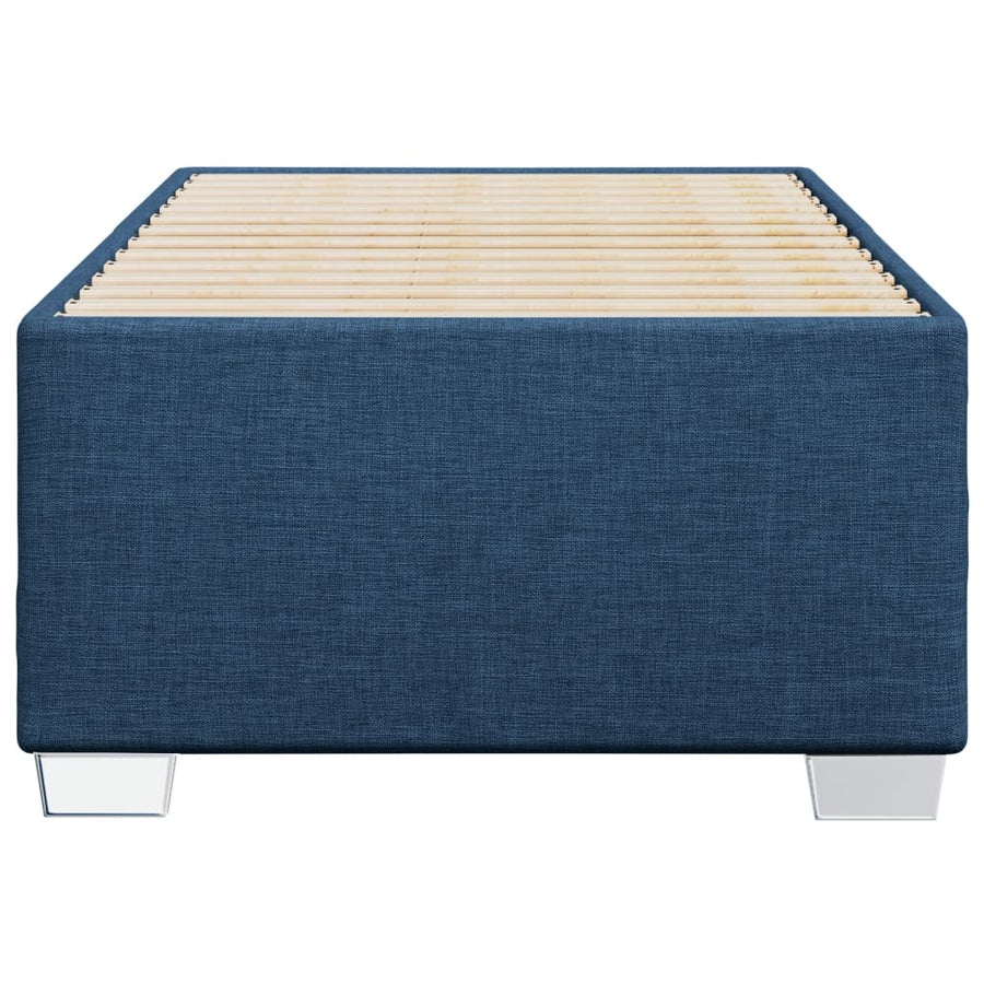 Bedframe stof blauw 80x200 cm