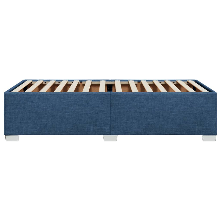 Bedframe stof blauw 80x200 cm