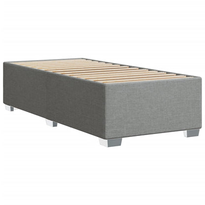 Bedframe stof lichtgrijs 90x190 cm