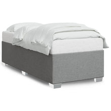 Bedframe stof lichtgrijs 90x190 cm