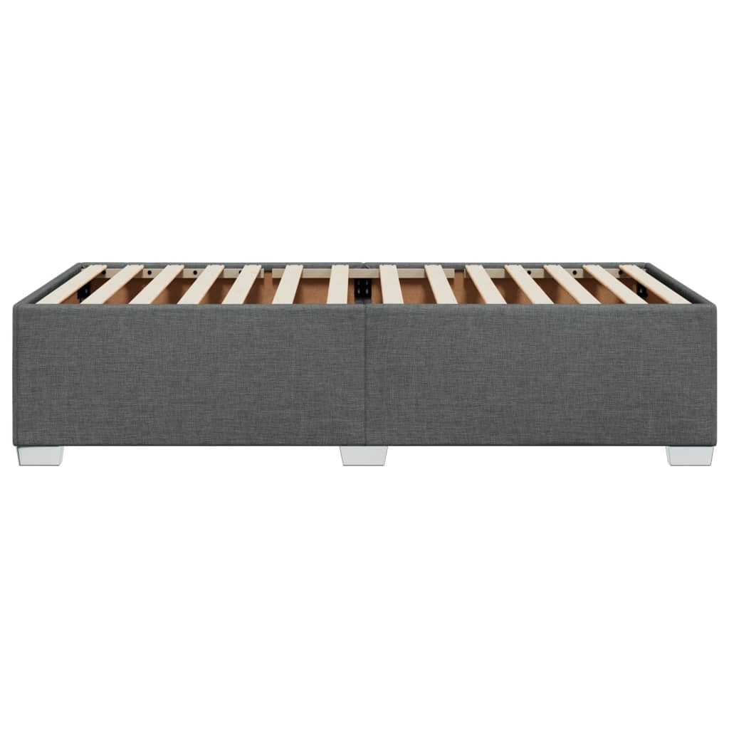 Bedframe stof donkergrijs 90x190 cm