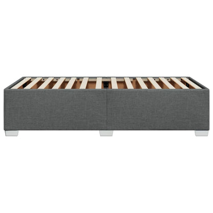 Bedframe stof donkergrijs 90x190 cm