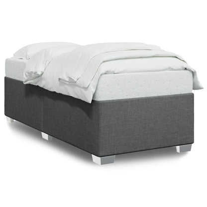 Bedframe stof donkergrijs 90x190 cm