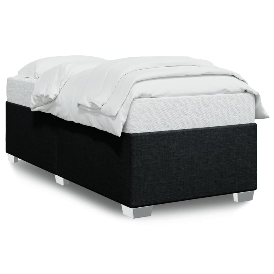 Bedframe stof zwart 90x190 cm