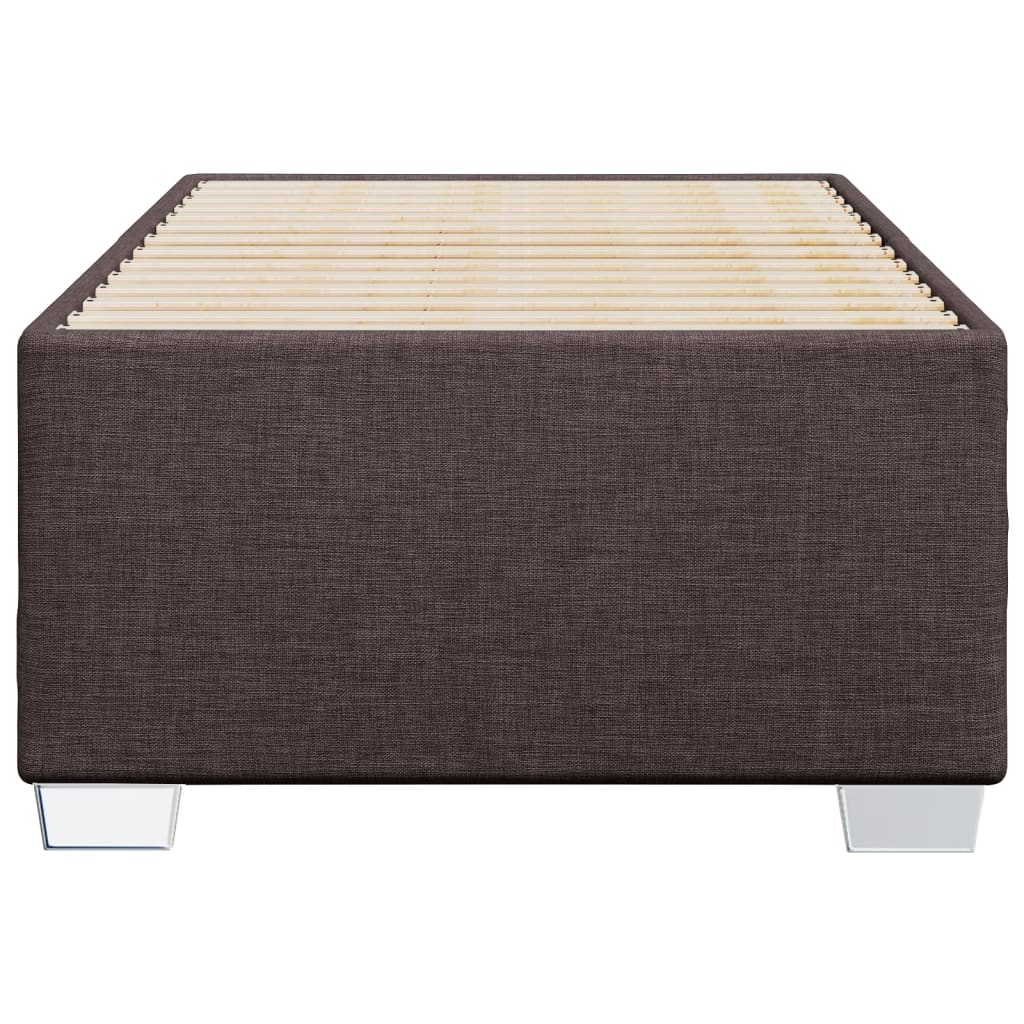 Bedframe stof donkerbruin 90x190 cm