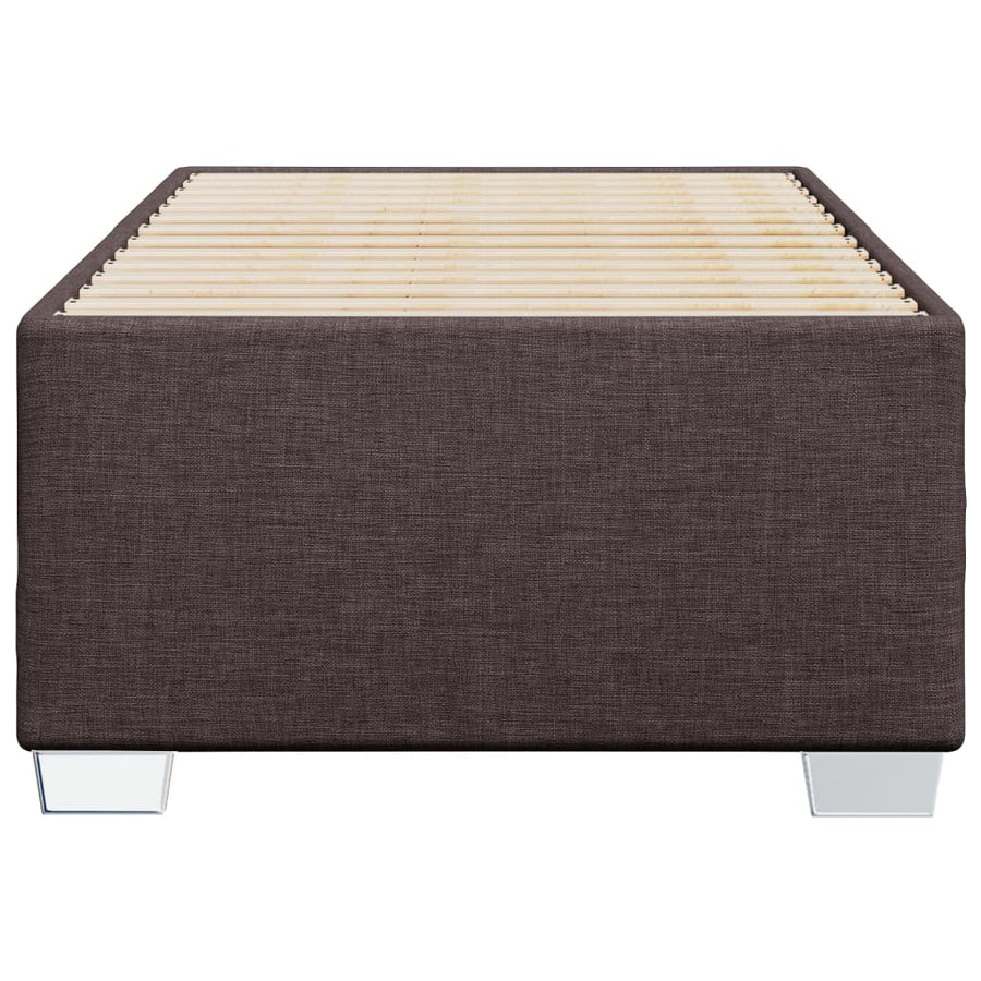 Bedframe stof donkerbruin 90x190 cm