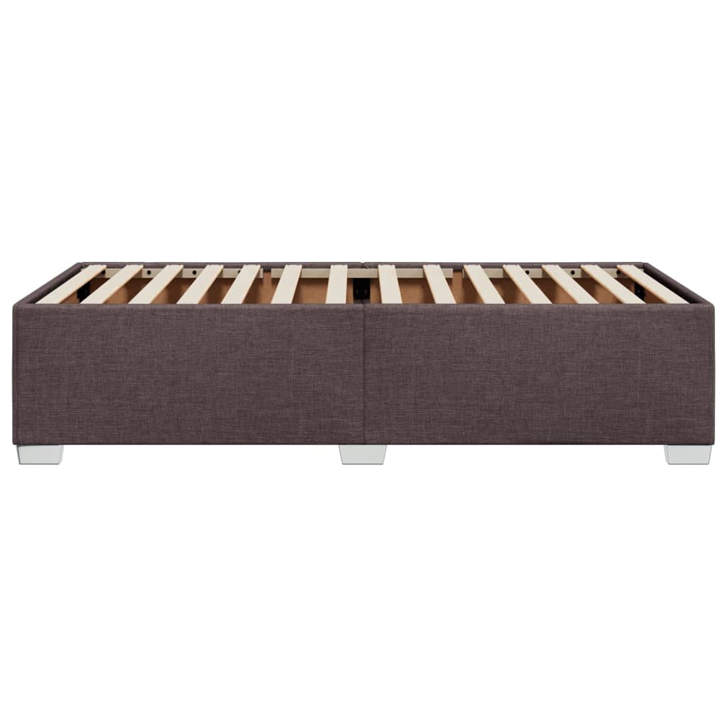 Bedframe stof donkerbruin 90x190 cm