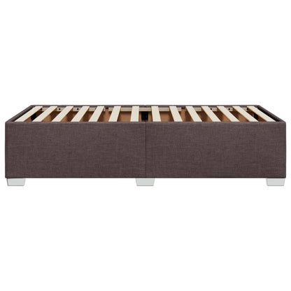 Bedframe stof donkerbruin 90x190 cm