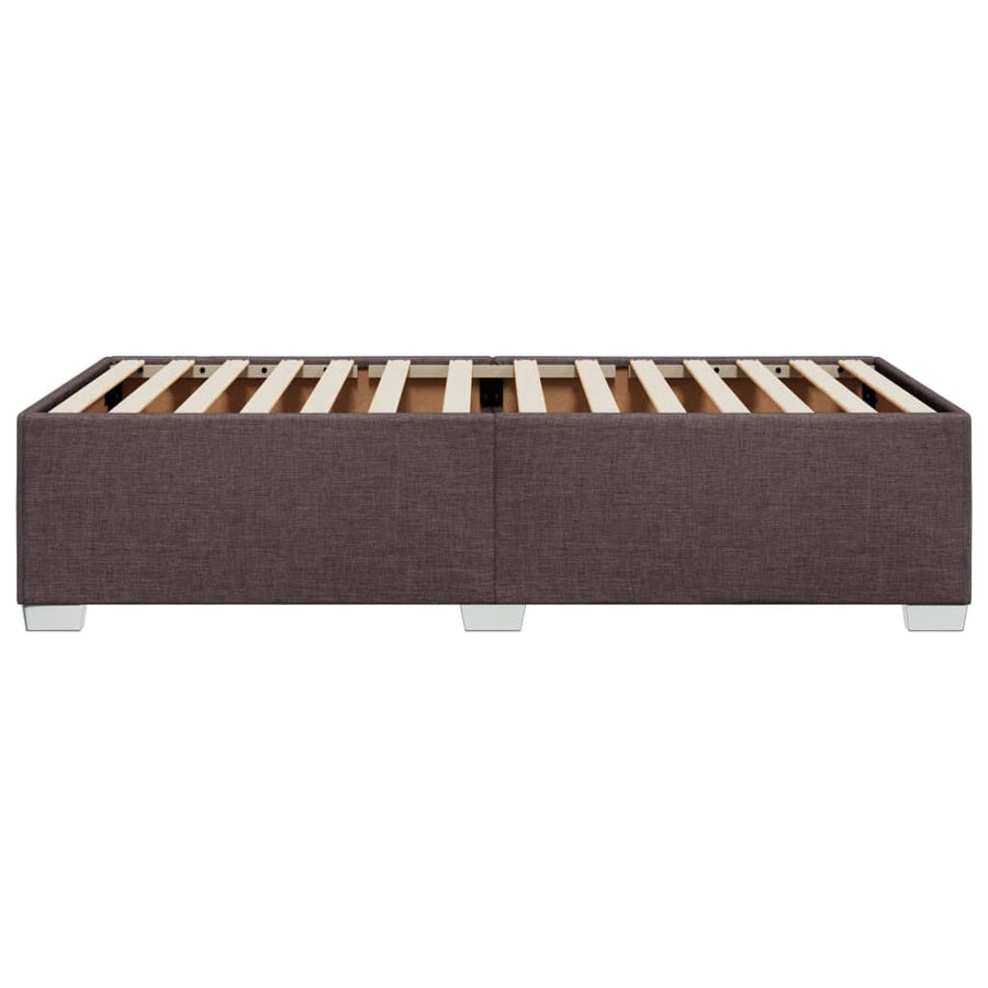 Bedframe stof donkerbruin 90x190 cm