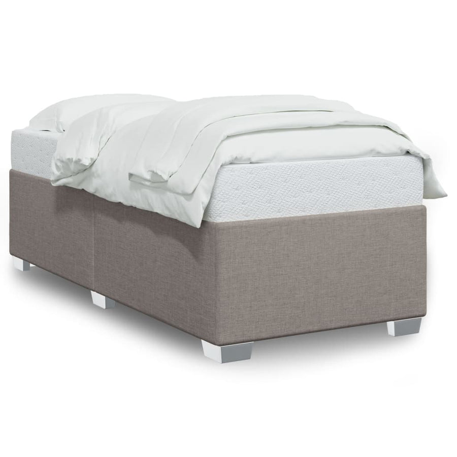 Bedframe stof taupe 90x190 cm