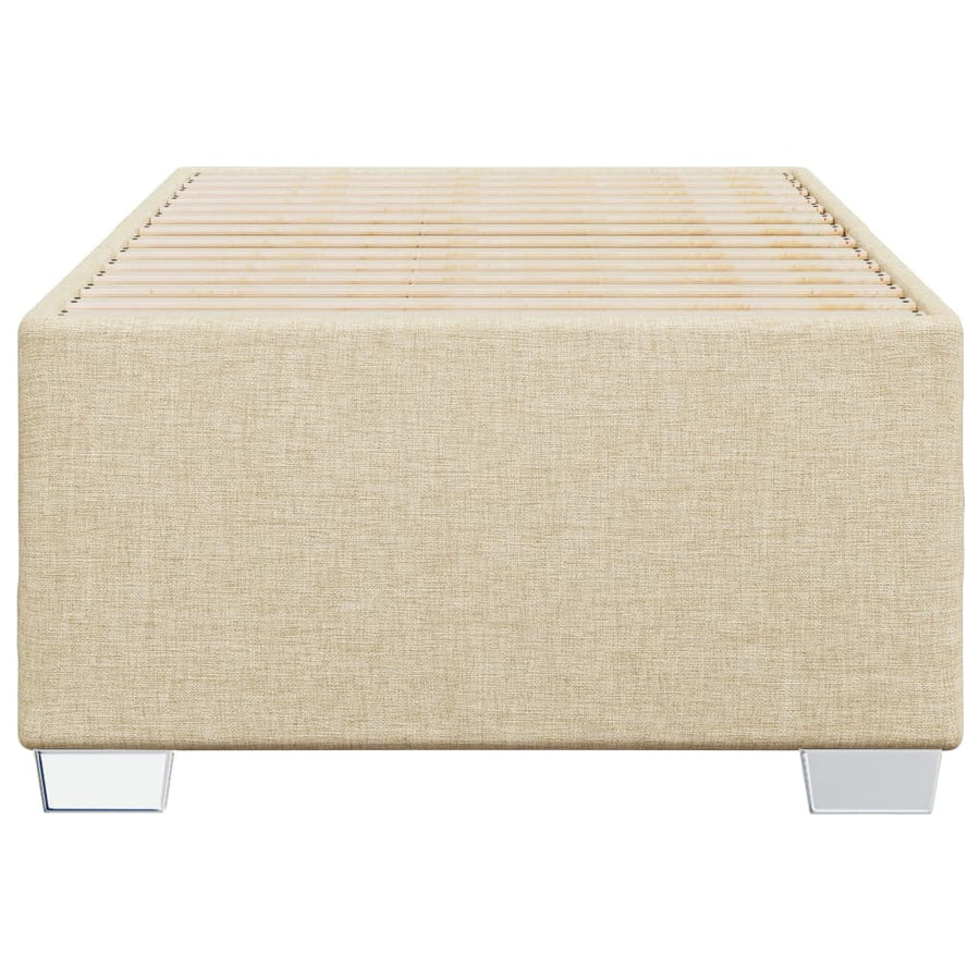 Bedframe stof crèmekleurig 90x190 cm