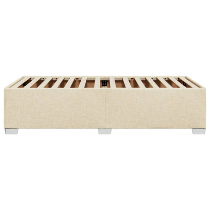 Bedframe stof crèmekleurig 90x190 cm