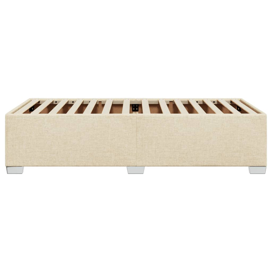Bedframe stof crèmekleurig 90x190 cm