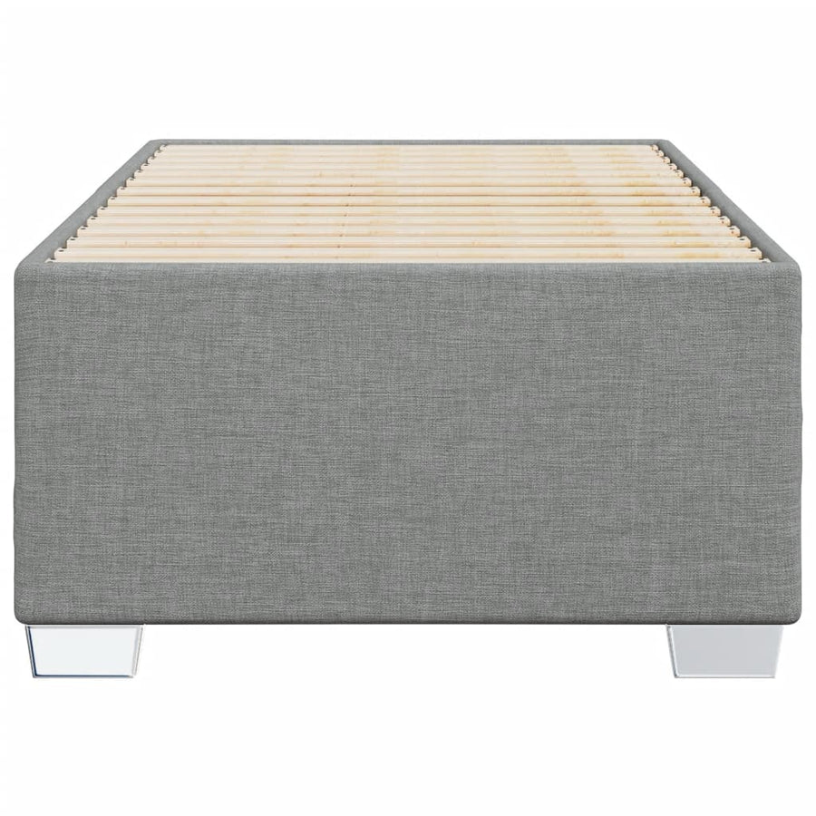 Bedframe stof lichtgrijs 90x200 cm