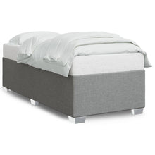 Bedframe stof lichtgrijs 90x200 cm