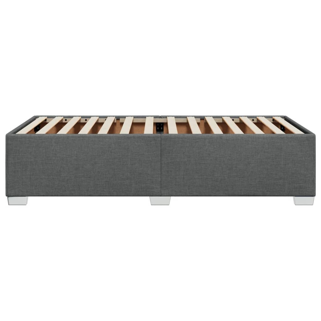 Bedframe stof donkergrijs 90x200 cm