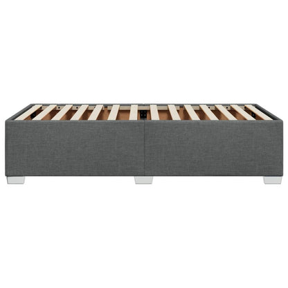 Bedframe stof donkergrijs 90x200 cm