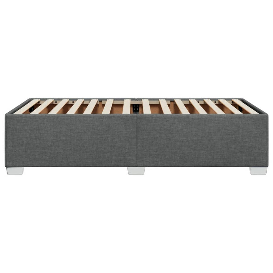 Bedframe stof donkergrijs 90x200 cm