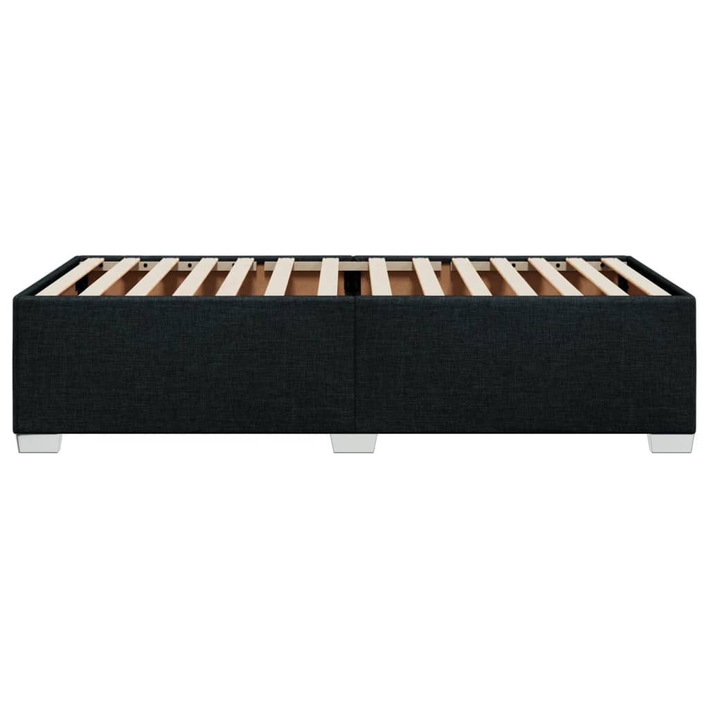 Bedframe stof zwart 90x200 cm