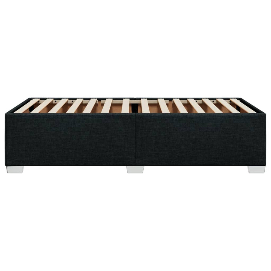 Bedframe stof zwart 90x200 cm