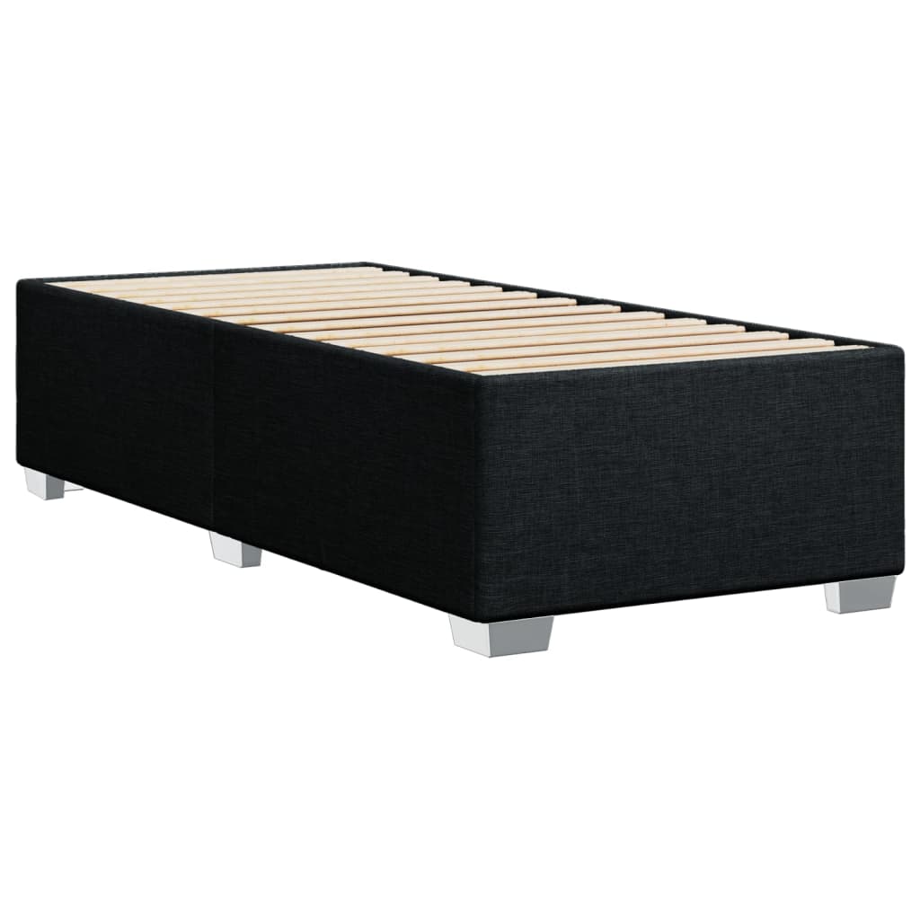 Bedframe stof zwart 90x200 cm
