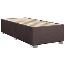 Bedframe stof donkerbruin 90x200 cm
