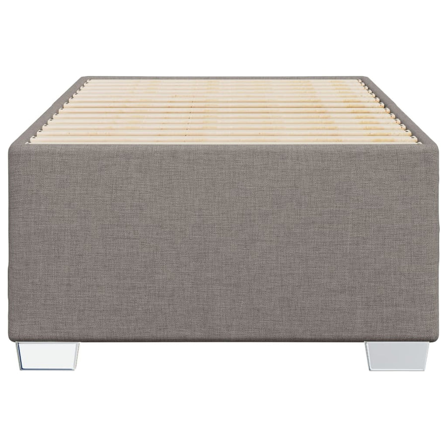 Bedframe stof taupe 90x200 cm