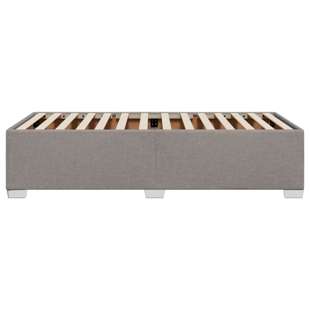 Bedframe stof taupe 90x200 cm