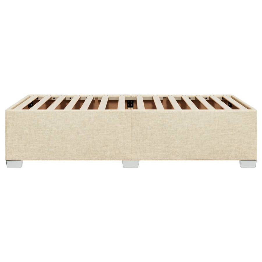Bedframe stof crèmekleurig 90x200 cm