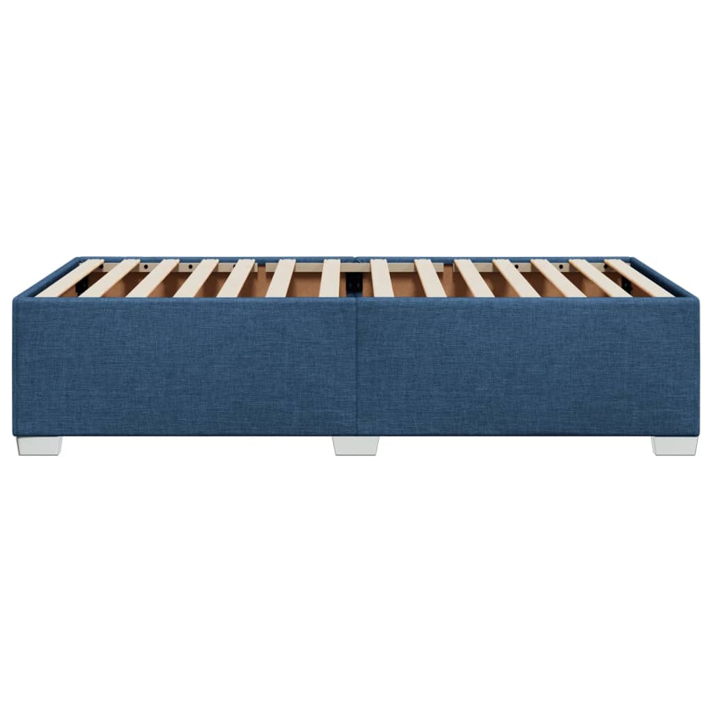 Bedframe stof blauw 90x200 cm
