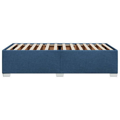 Bedframe stof blauw 90x200 cm