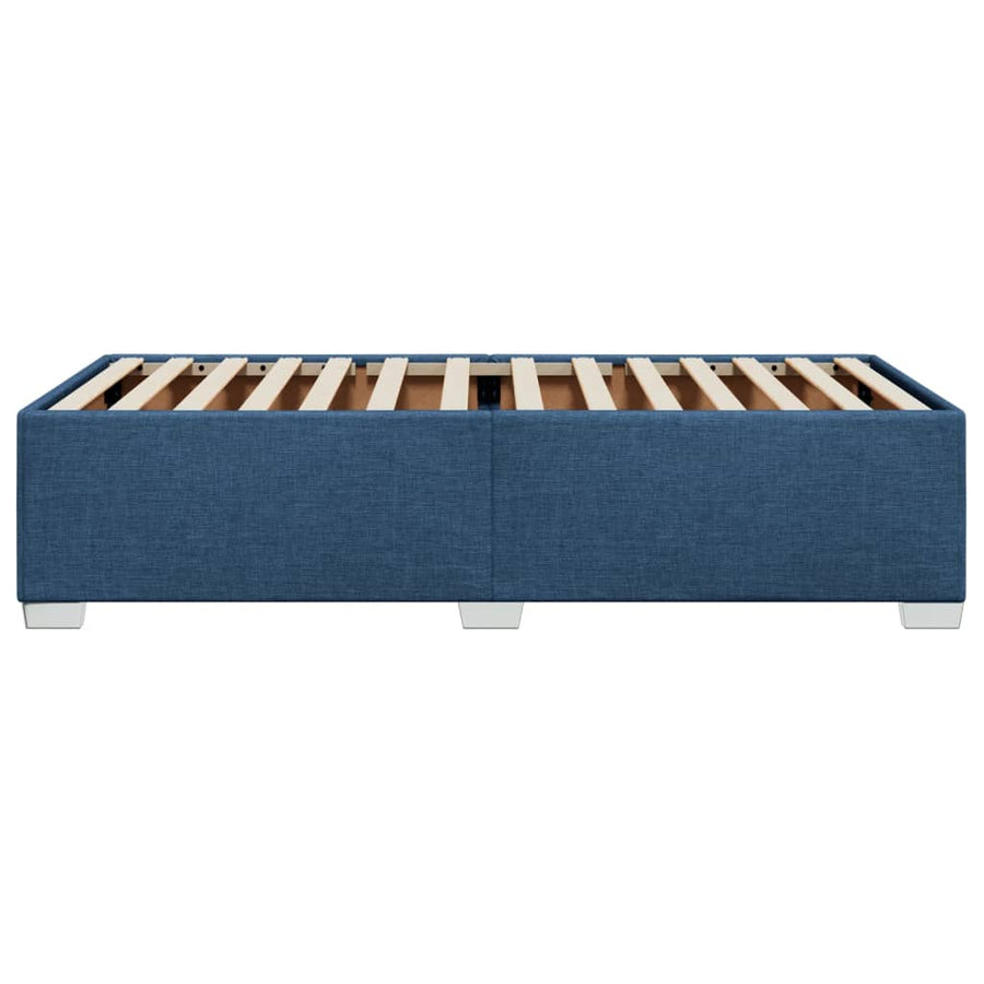 Bedframe stof blauw 90x200 cm