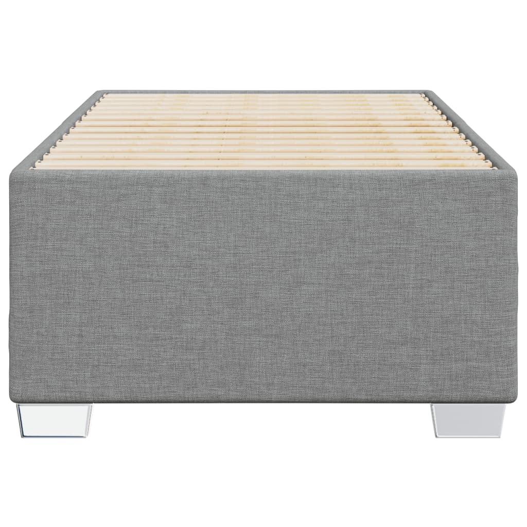 Bedframe stof lichtgrijs 100x200 cm