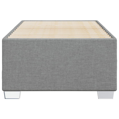 Bedframe stof lichtgrijs 100x200 cm