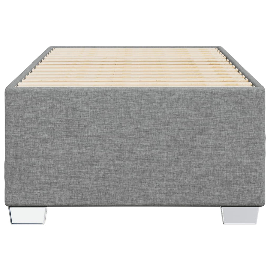 Bedframe stof lichtgrijs 100x200 cm