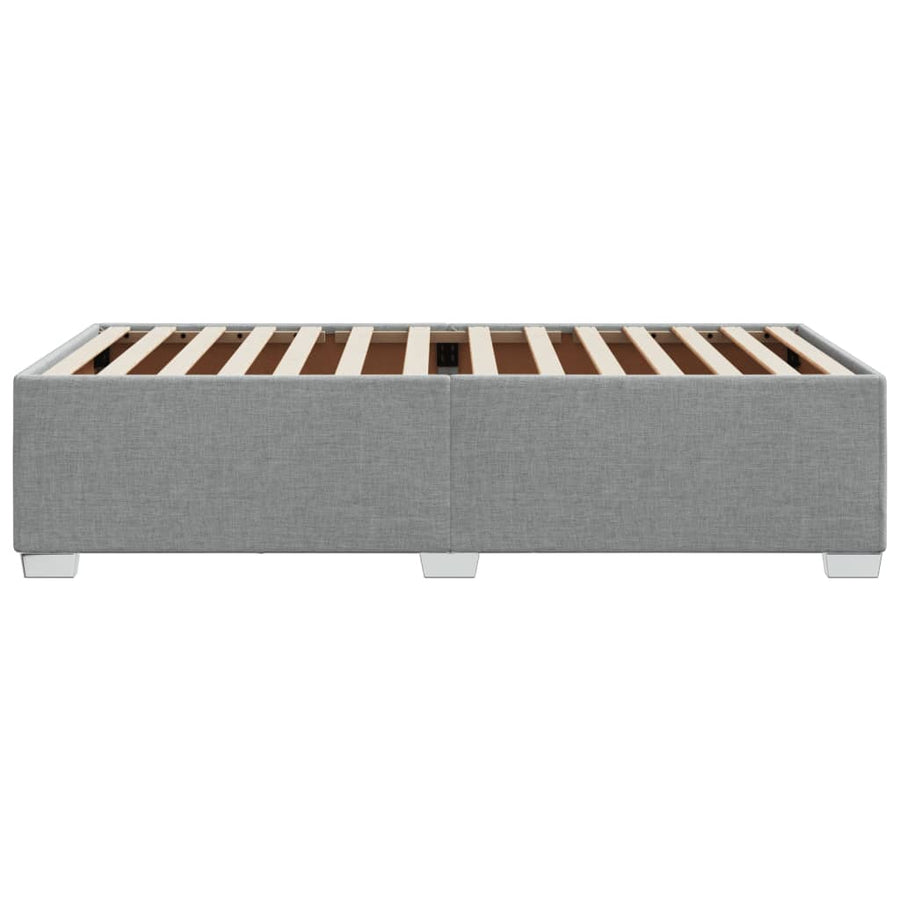 Bedframe stof lichtgrijs 100x200 cm