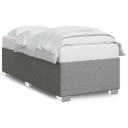 Bedframe 100x200 cm stof lichtgrijs