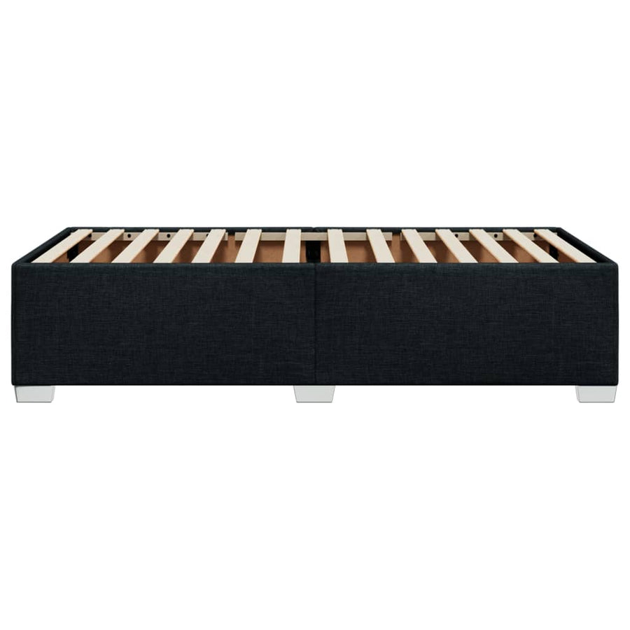 Bedframe stof zwart 100x200 cm