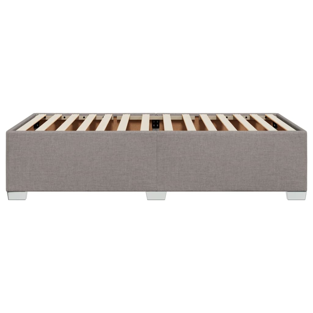 Bedframe stof taupe 100x200 cm