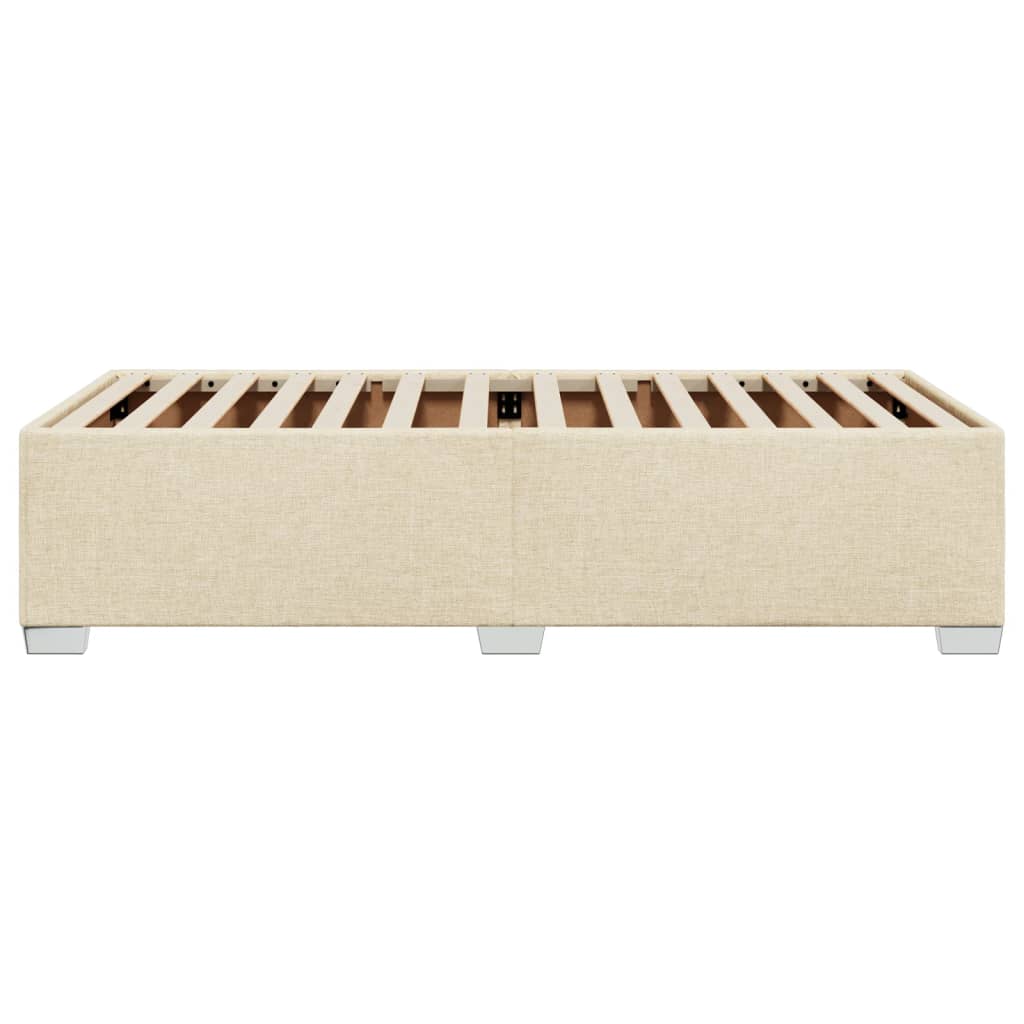 Bedframe stof crèmekleurig 100x200 cm