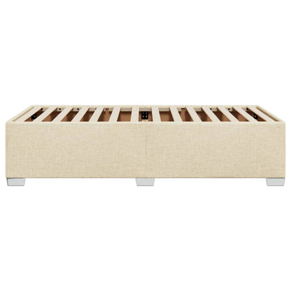 Bedframe stof crèmekleurig 100x200 cm