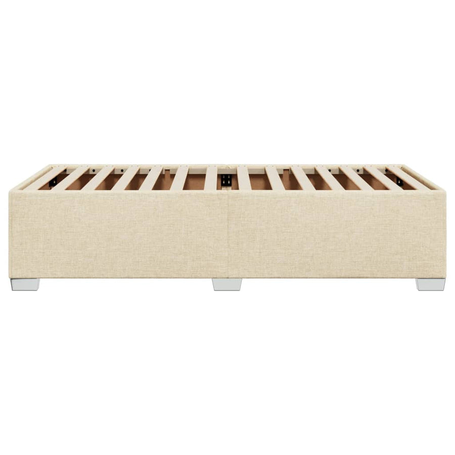 Bedframe stof crèmekleurig 100x200 cm