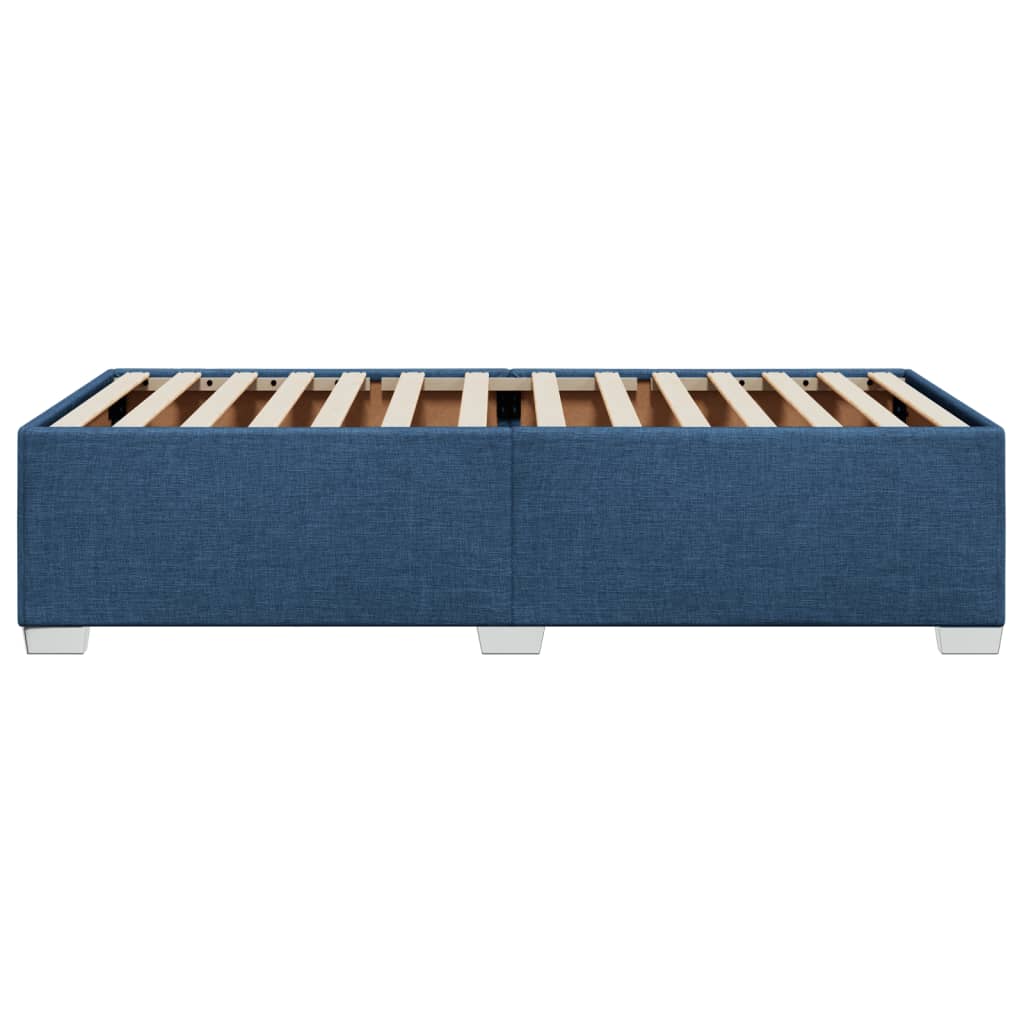 Bedframe stof blauw 100x200 cm