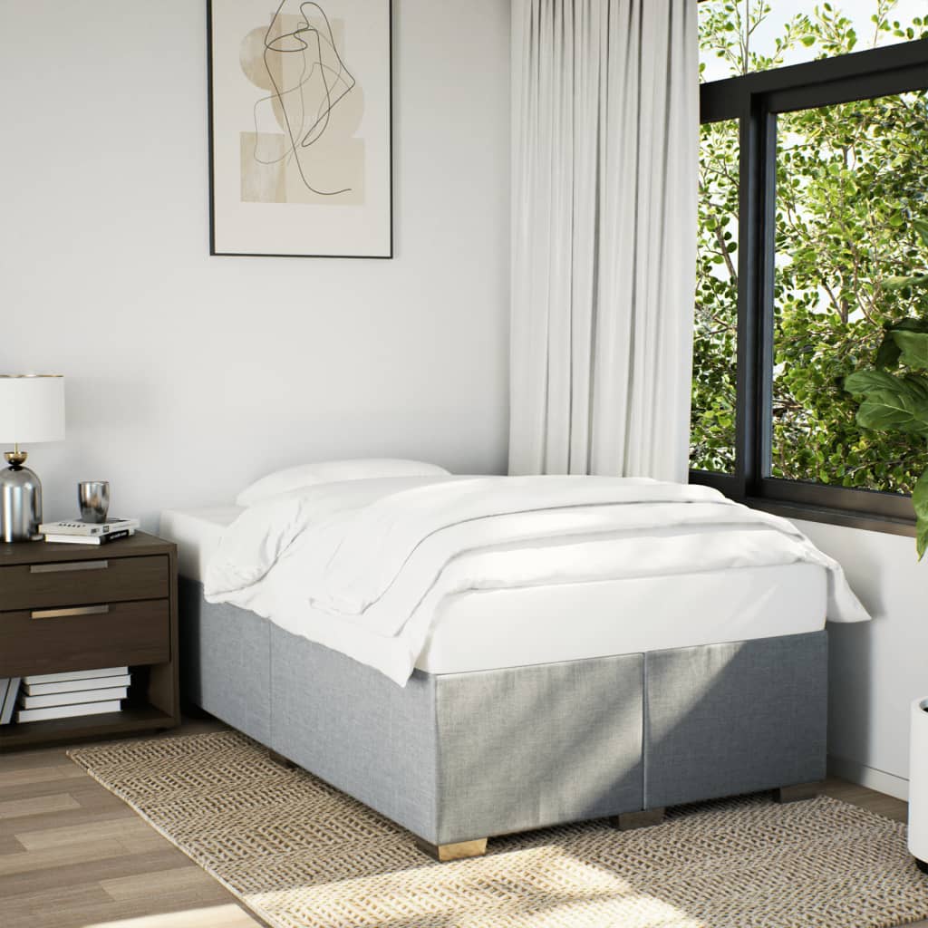 Bedframe stof lichtgrijs 120x190 cm