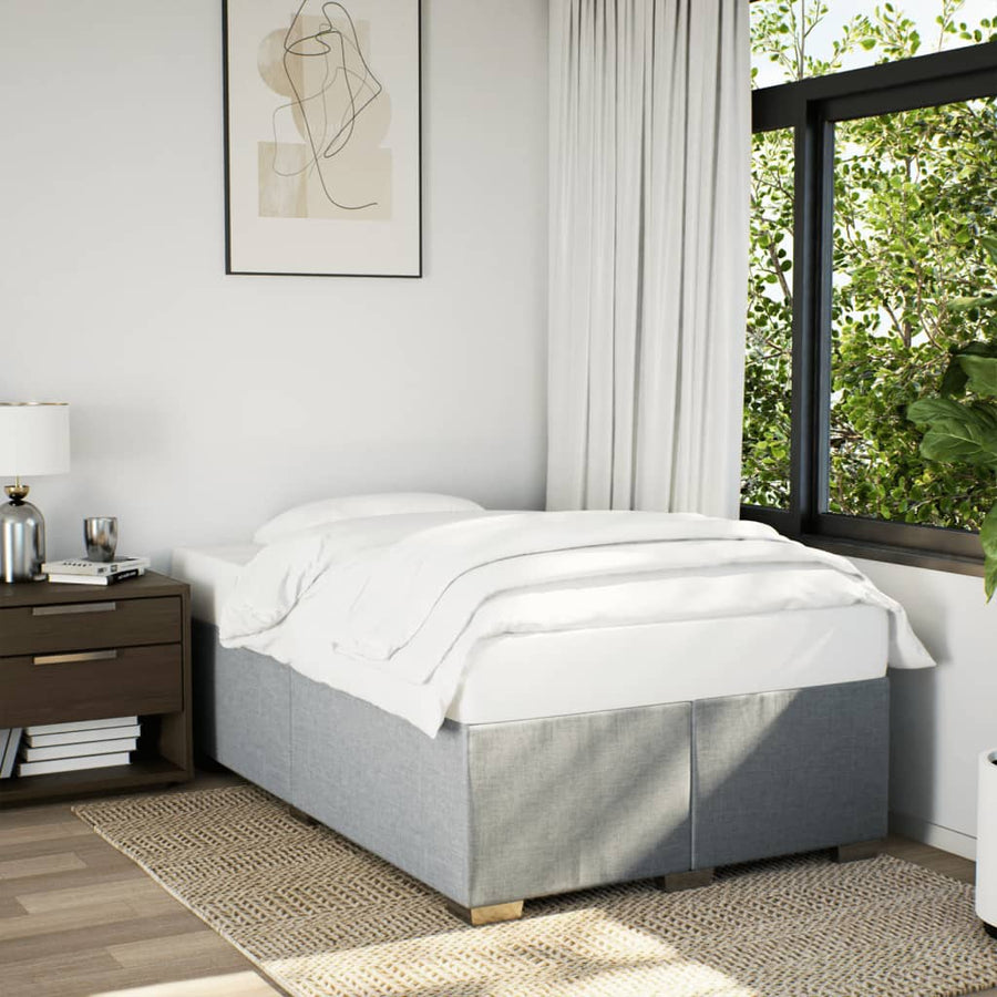 Bedframe stof lichtgrijs 120x190 cm